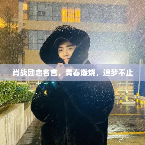 肖战励志名言，青春燃烧，追梦不止