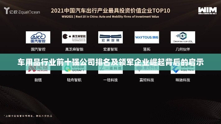 车用品行业前十强公司排名及领军企业崛起背后的启示