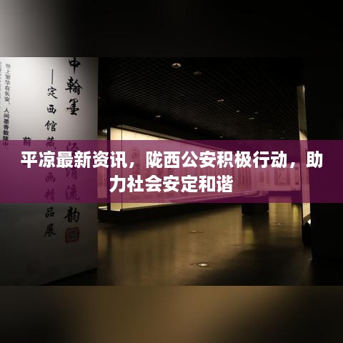 平凉最新资讯，陇西公安积极行动，助力社会安定和谐
