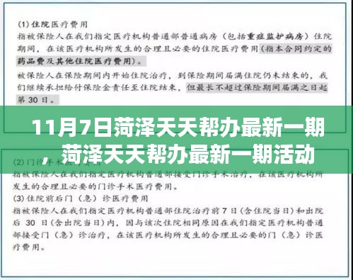 菏泽天天帮办最新一期活动亮点解析（11月7日专刊）