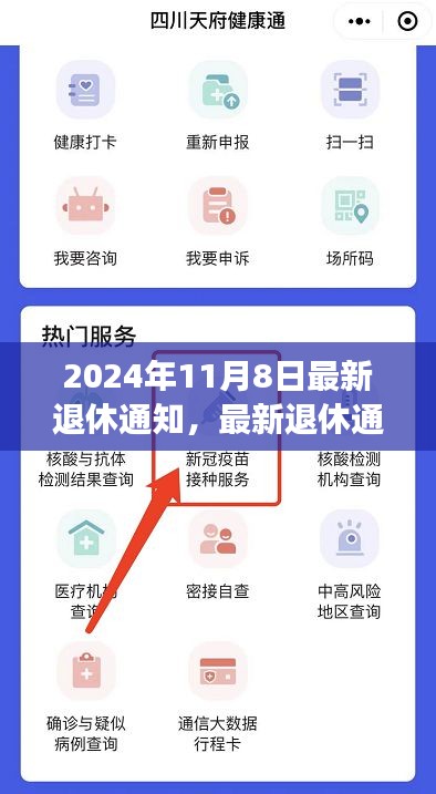 最新退休通知背后的故事，拥抱变化，开启人生新篇章的励志之旅（2024年11月8日）