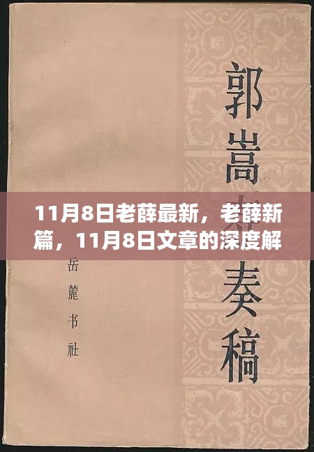 老薛新篇深度解读，时代印记与最新篇章的探讨（11月8日）