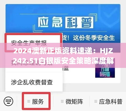 2024澳新正版资料速递：HJZ242.51白银版安全策略深度解析