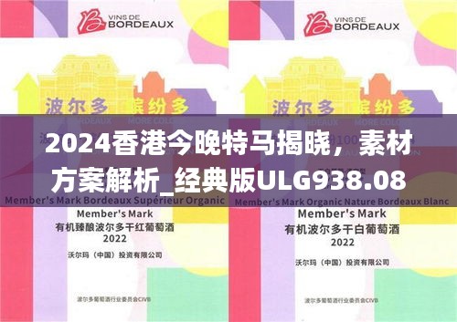 2024香港今晚特马揭晓，素材方案解析_经典版ULG938.08