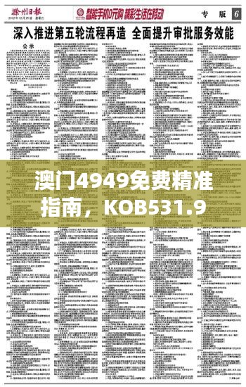 澳门4949免费精准指南，KOB531.93本地资料详实