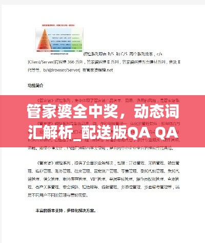 管家婆全中奖，动态词汇解析_配送版QA QAL142.41