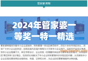 2024年管家婆一等奖一特一精选解析：经典版BNC917.84深度解读