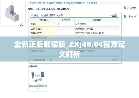 全新正版解读版_ZXJ48.04官方定义解析