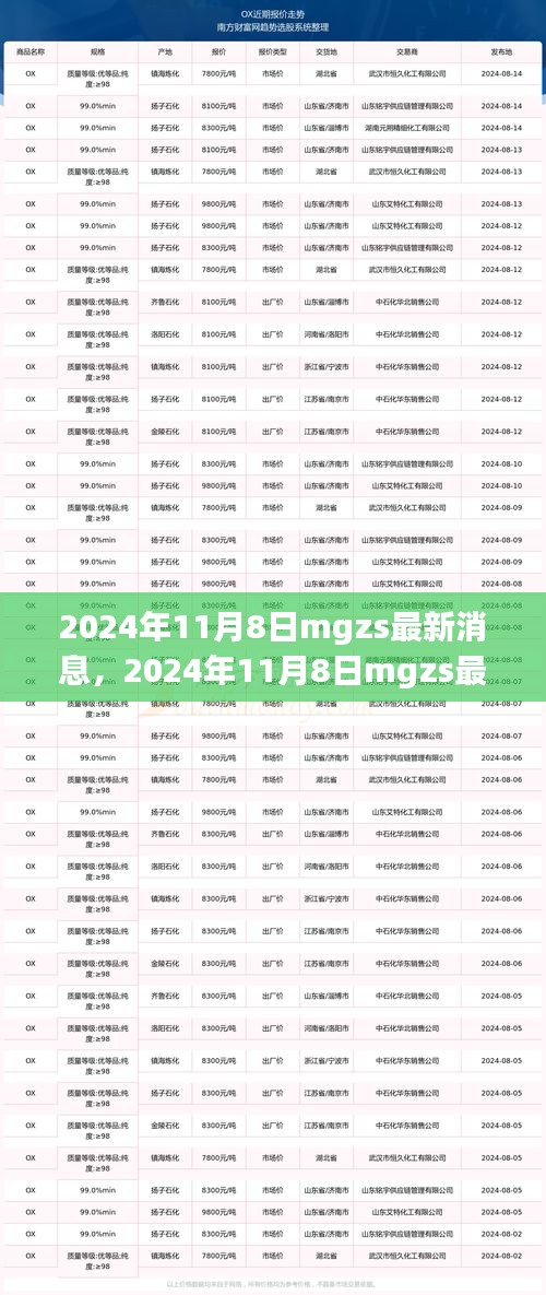 独家解析，2024年11月8日mgzs最新消息深度解读与个人观点阐述