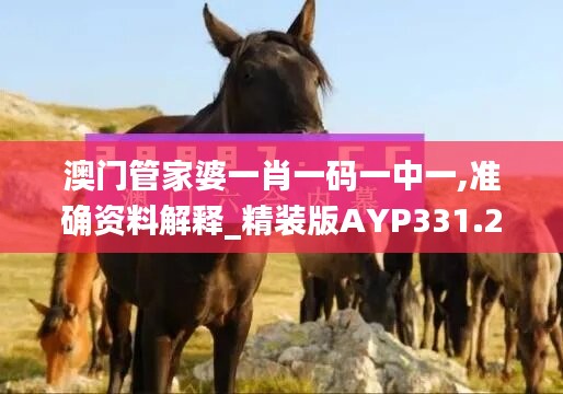 澳门管家婆一肖一码一中一,准确资料解释_精装版AYP331.29