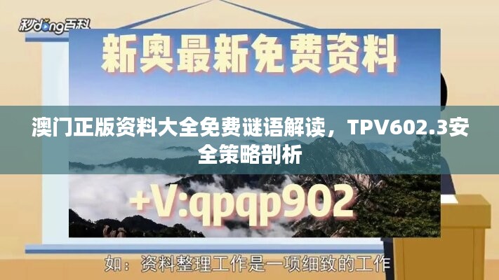 澳门正版资料大全免费谜语解读，TPV602.3安全策略剖析