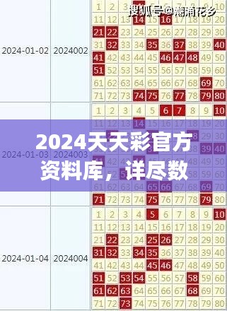 2024天天彩官方资料库，详尽数据解读_动态版ZVF741.8