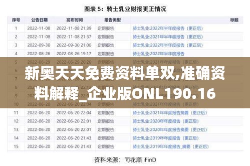 新奥天天免费资料单双,准确资料解释_企业版ONL190.16