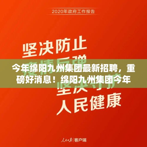 绵阳九州集团最新招聘启幕，职场未来从这里启航！