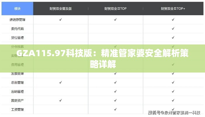 GZA115.97科技版：精准管家婆安全解析策略详解