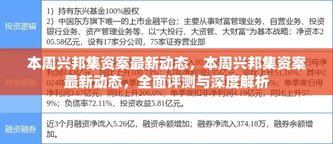 本周兴邦集资案最新动态，全面评测与深度解析进展报告