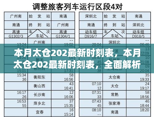 太仓公交202线路最新时刻表解析与出行指南