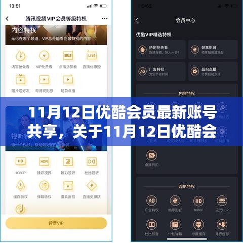 关于优酷会员最新账号共享的探讨与观点分享（日期，11月12日）