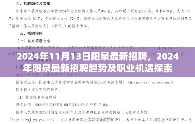 2024年阳泉最新招聘趋势及职业机遇探索