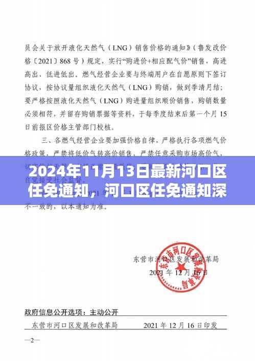 河口区任免通知深度评测与介绍，最新任免动态（2024年11月）