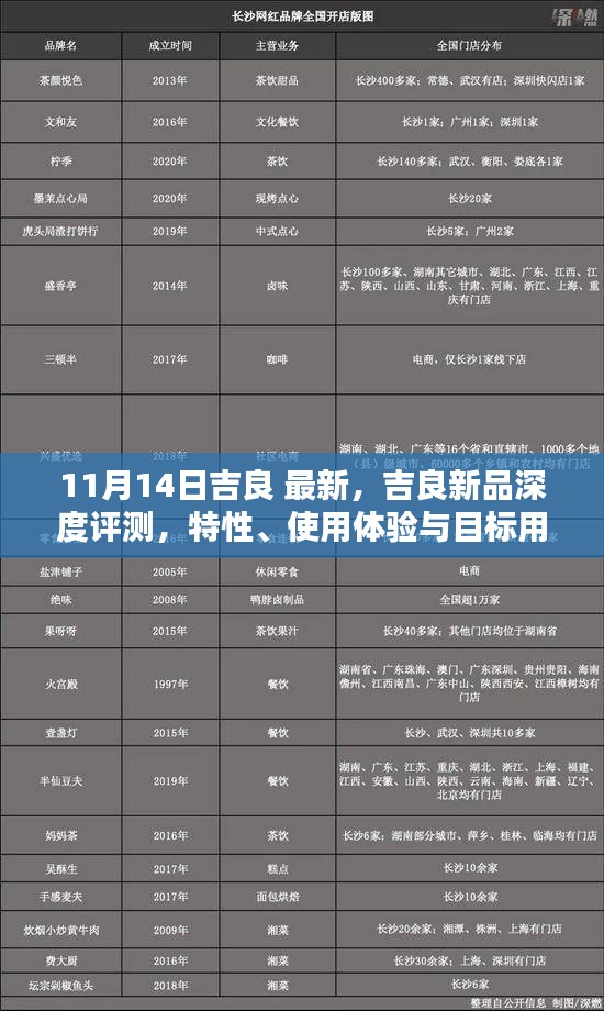 吉良新品深度评测，特性解析、使用体验与目标用户群体分析（最新发布）