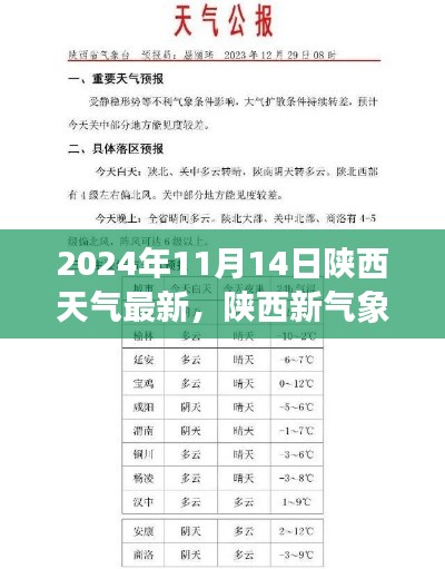 陕西新气象，学习之光照亮未来日子的天气预报（2024年11月14日）