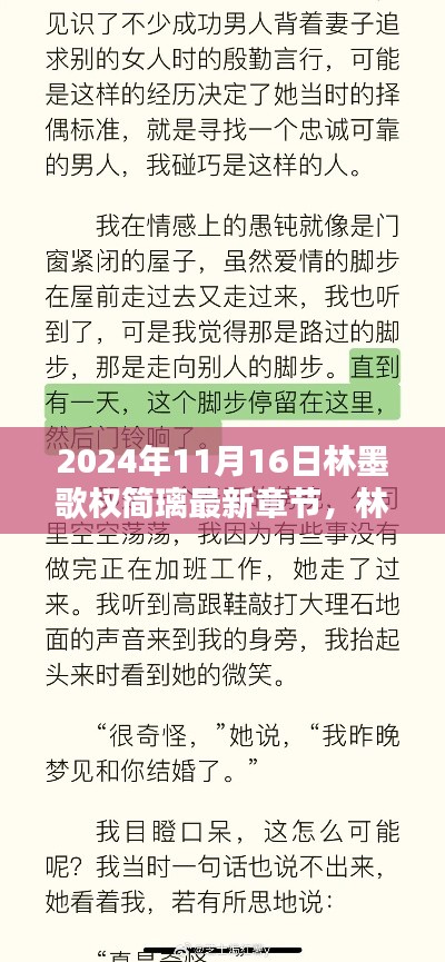 林墨歌权简璃深度解析与回顾，最新章节影响回顾及展望