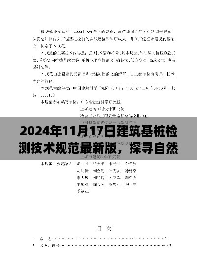 心灵之旅探寻自然之锚，解读最新建筑基桩检测技术规范（2024版）