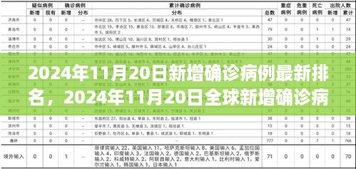 全球新增确诊病例深度评测，2024年11月20日最新排名与趋势分析