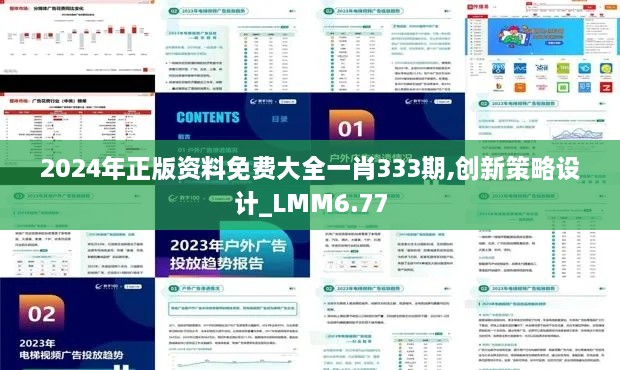 2024年正版资料免费大全一肖333期,创新策略设计_LMM6.77