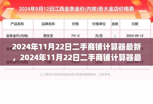 2024年11月22日二手商铺计算器最新，2024年11月22日二手商铺计算器最新趋势评估，市场的双刃剑效应解析与个人立场阐述