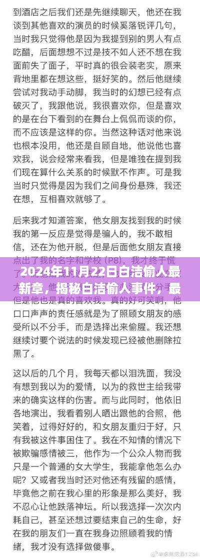 揭秘白洁偷人事件，最新章节深度解析与回顾（2024年11月22日）