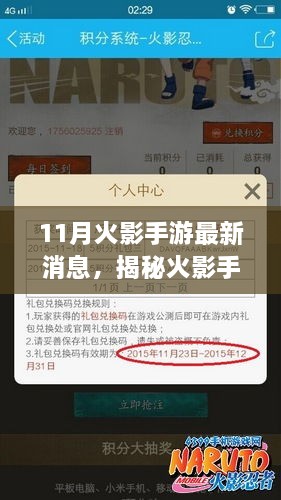 火影手游最新动态揭秘，十一月游戏更新与独特天地探索