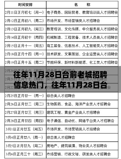 往年11月28日台前老城招聘盛况与热点一览