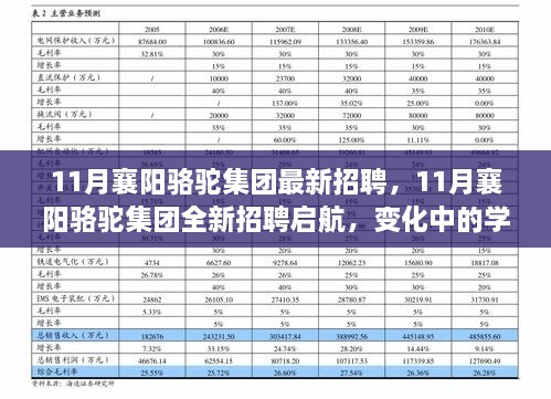 襄阳骆驼集团全新招聘启航，变化中的学习，铸就自信与成功之路