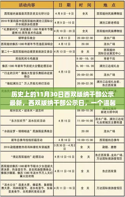 西双版纳干部公示日常，温馨故事背后的历史时刻