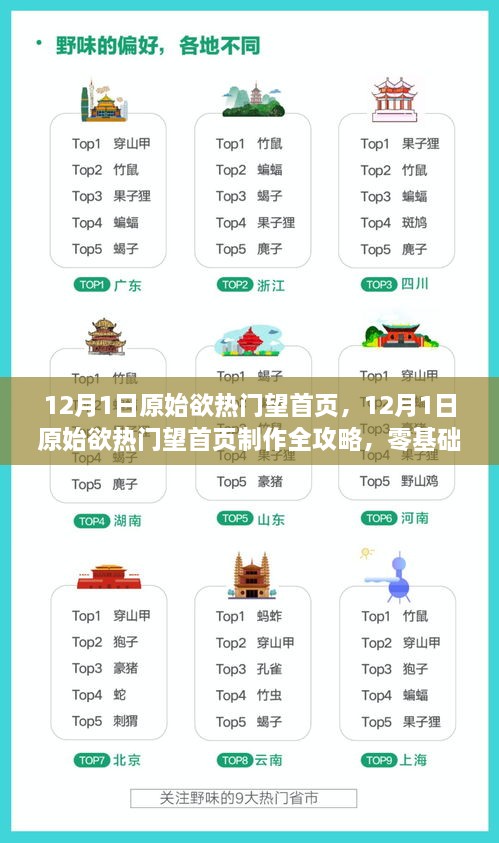 零基础制作攻略，12月1日原始欲热门首页制作全解析