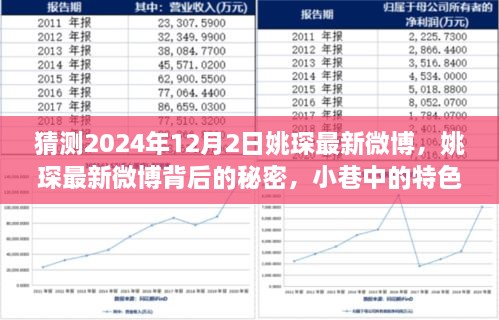 姚琛最新微博预测与背后秘密揭秘，小巷特色小店的探险之旅