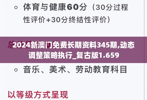 2024新澳门免费长期资料345期,动态调整策略执行_复古版1.659