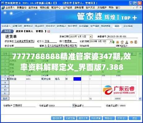 7777788888精准管家婆347期,效率资料解释定义_界面版7.388