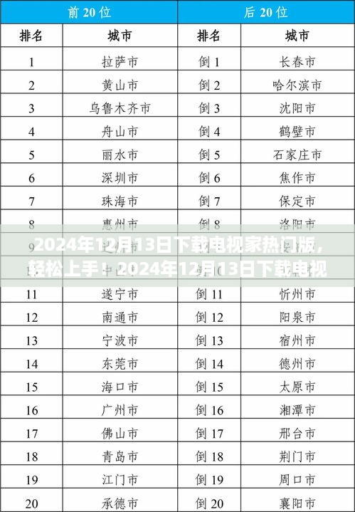 2024年下载电视家热门版，详细步骤指南与轻松上手体验