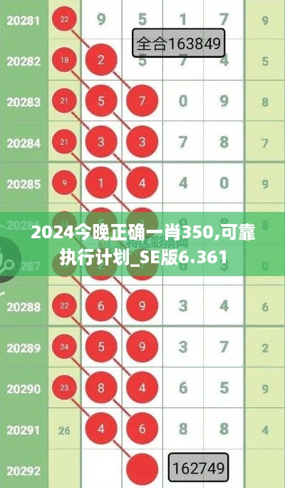 2024今晚正确一肖350,可靠执行计划_SE版6.361