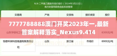 7777788888澳门开奖2023年一,最新答案解释落实_Nexus9.414