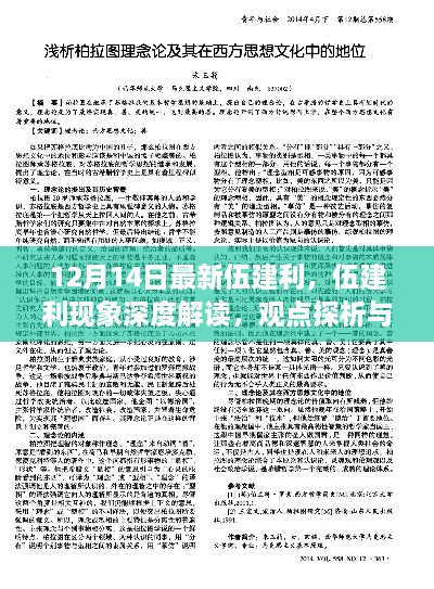 深度解读伍建利现象，观点探析与理性思考（12月14日最新）