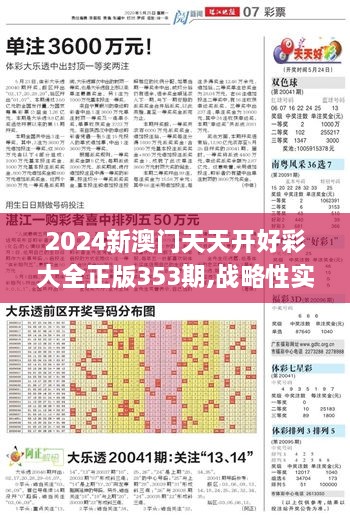 2024新澳门天天开好彩大全正版353期,战略性实施方案优化_6DM110.412