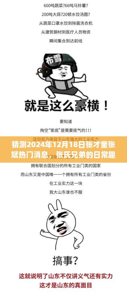 2024年12月18日张氏兄弟日常趣事与温馨时光揭秘