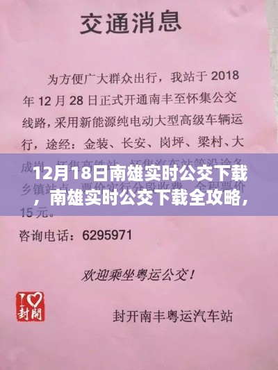 南雄实时公交下载全攻略，初学者与进阶用户一步达成公交应用下载