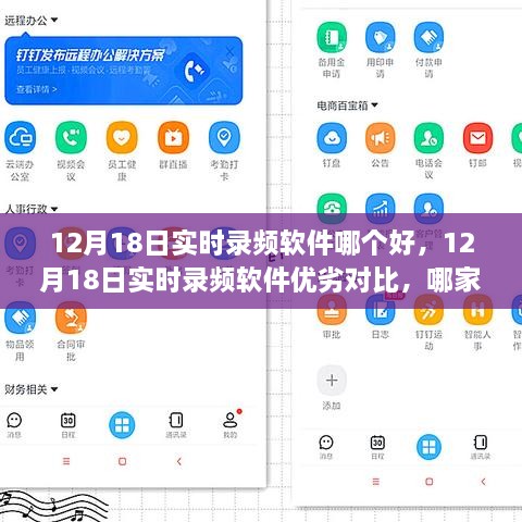 12月18日实时录频软件对比，哪家表现更优秀？