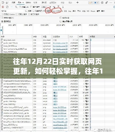 往年12月22日实时获取网页更新的方法与步骤指南，轻松掌握最新资讯更新动态