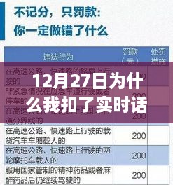 12月27日实时话费扣款原因解析